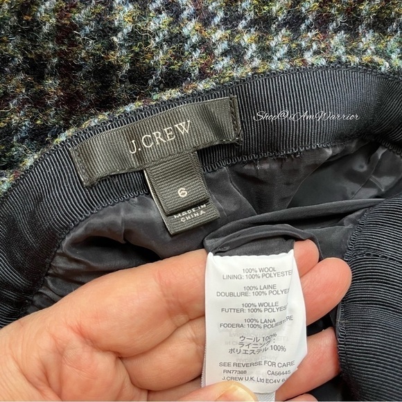 J.Crew wool houndstooth zipper moto style pencil skirt *shop@iamwarrior - Picture 12 of 13